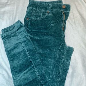 universal thread teal green suede pants